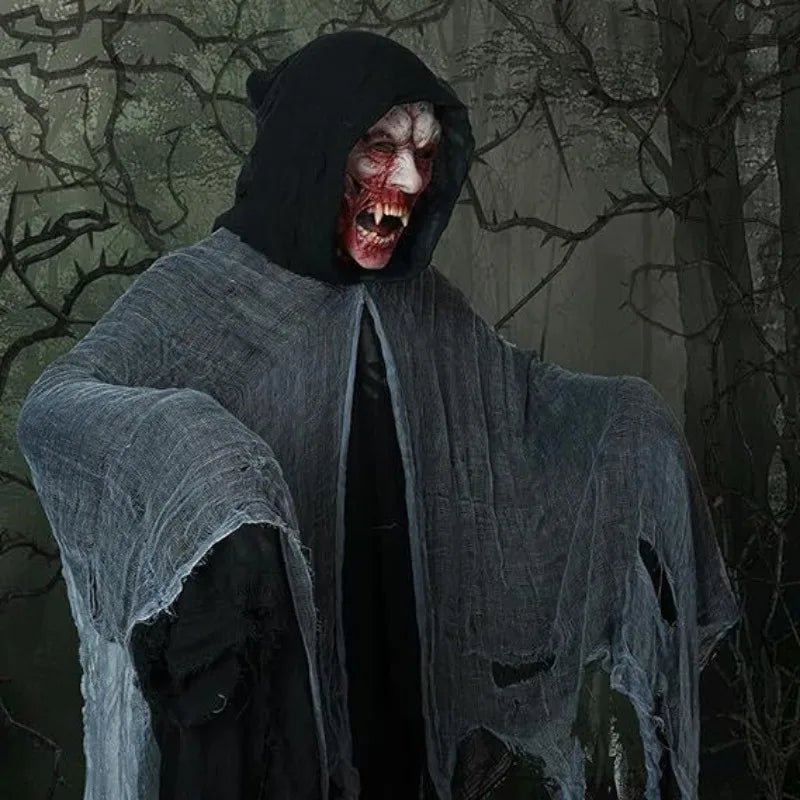 Halloween Cape, Dead Witch Zombie Costume Skull