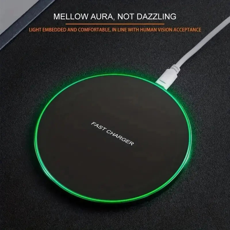 30W Wireless Charger For iPhone 15 14 13 12 X Pro and Samsung S23 S22 Xiaomi Huawei