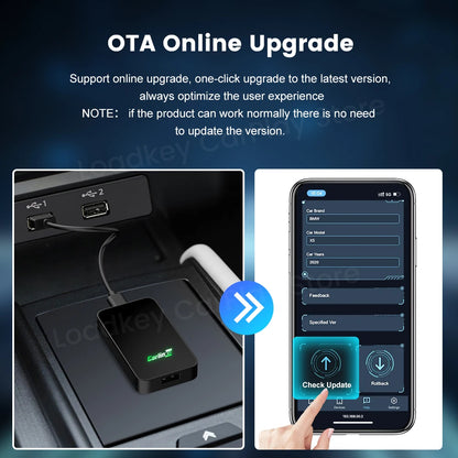 Carlinkit 5 2air Wireless CarPlay Android Auto Wireless Box 2in 1 Adapter