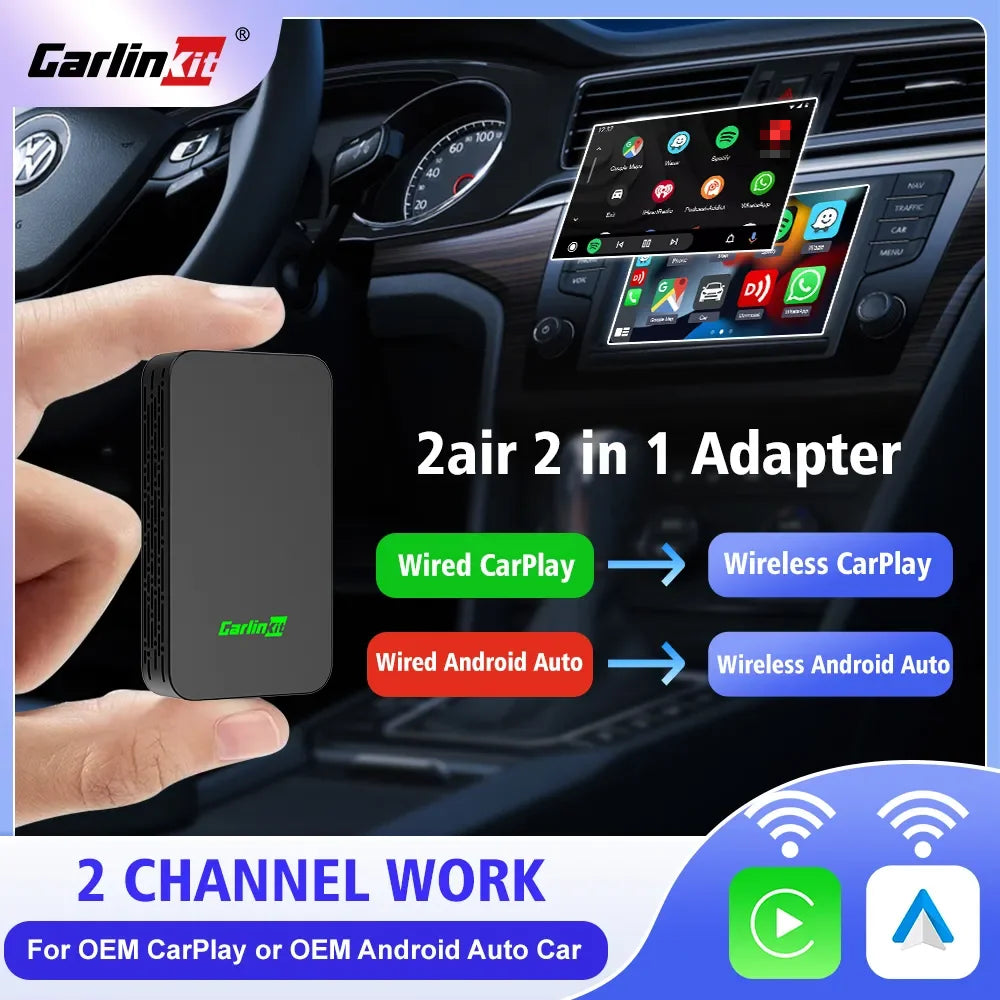 Carlinkit 5 2air Wireless CarPlay Android Auto Wireless Box 2in 1 Adapter